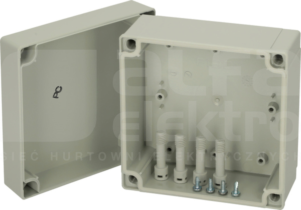 PC125/75HG 130x130x75 IP67 Obudowa pokrywa szara