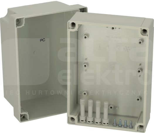 PC150/125HG 180x130x125 IP67 Obudowa pokrywa szara