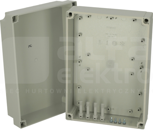 PC200/100HG 255x180x100 IP67 Obudowa pokrywa szara