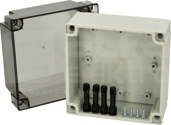 PC125/100HT 130x130x100 IP67 Obudowa pokrywa przezroczysty