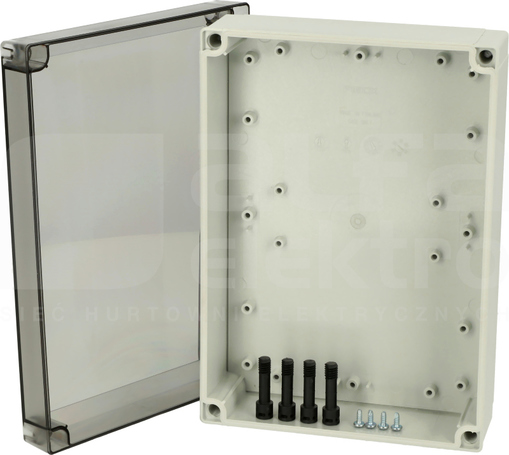 PC200/75HT 255x180x75 IP67 Obudowa pokrywa przezroczysty