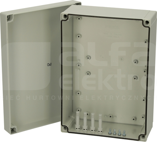 PC200/100XHG 255x180x100 IP67 Obudowa pokrywa szara