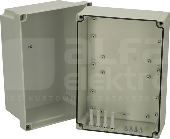 PC200/175XHG 255x180x175 IP67 Obudowa pokrywa szara