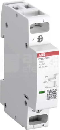 EN20-20N-06 20A (AC-1/AC-7a) 9A (AC-3) 230VAC/DC Stycznik