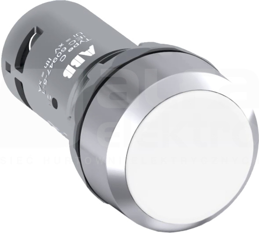 CP1-30W-10 biały Przycisk monostabilny wklęsły