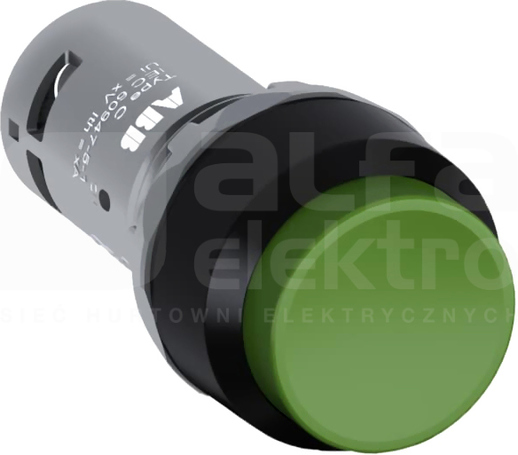 CP3-10G-11 zielony PRZYCISK WYPUKŁY MONOSTAB.