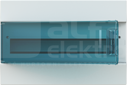 MISTRAL41W 18M N+PE IP41 Obudowa natynkowa drz.przezr