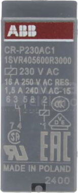 CR-P230AC1 230VAC 1C/O 250V/16A Przekaźnik