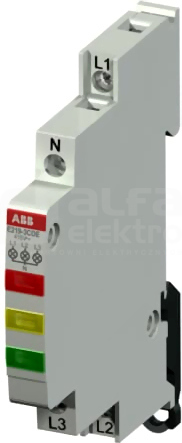 E219-3CDE 415/230 VAC czerw-żół-ziel Lampka LED