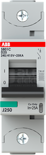 S801C-D25 Wyłącznik nadprądowy