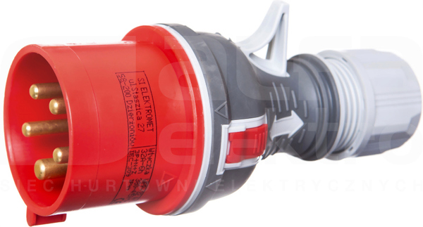 TWIST 32A 5P 400V IP44 WPP Wtyczka przenośna prosta