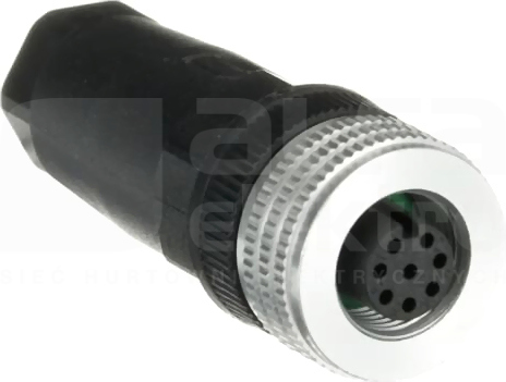 M12-C03 M12 8P Wtyk żeński prosty