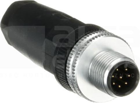 M12-C04 M12 8P Wtyk męski prosty