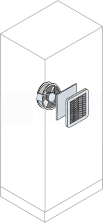 EN2325K 325x325mm 230V Wentylator z filtrem