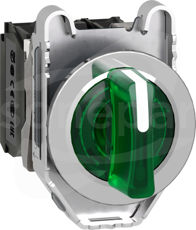 XB4FK133B5  zielony FI30  24VAC/DC 1NO+1NC Przełącznik  zlicowany