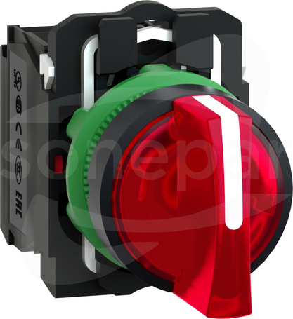 XB5AK134M5 3 pozycje czerwony 230/240V Przełącznik