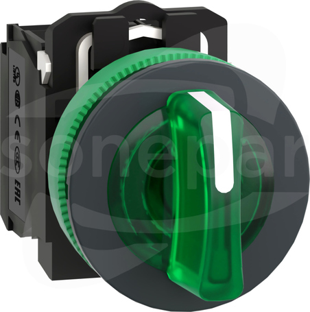 XB5FK133B5 Plastik zielony FI30  24VAC/DC 1NO+1NC Przełącznik  zlicowany