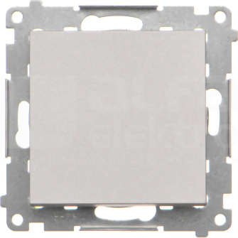 SIMON55 aluminium mat Przycisk pojendyczy rozwierny