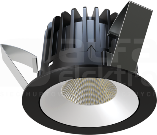 INTO R100 LED ED 1350lm/840 55D czarny/srebrny Downlight do wbudowania