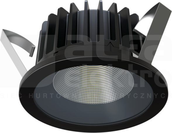 INTO R160 LED p/t 160 ED 2800lm/840 63D czarny Downlight do wbudowania