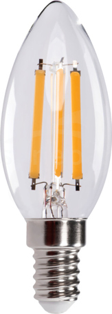  XLEDEX C35 E14 3,8W WW 806lm Źródło LED (A) świeczka filament