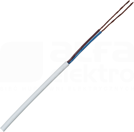 H03VV-F 2x0,75 biały Przewód mieszkaniowy (OMY)