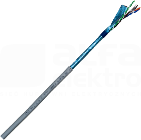 FTP 4x2x0,5 kat.5e drut (305m) Przewód teleinformatyczny ekranowany