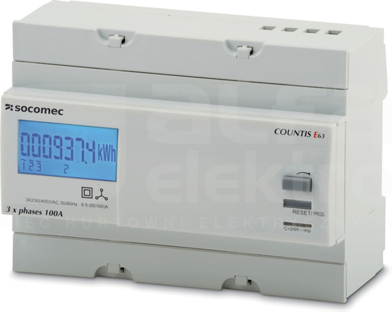 COUNTIS E63 100A RS485 MODBU Licznik energii 3F bezp.