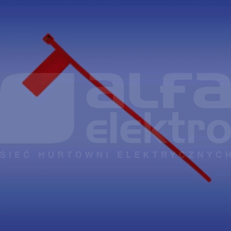 OICT 90x380 czerwony Opaska indentyfikacyjna