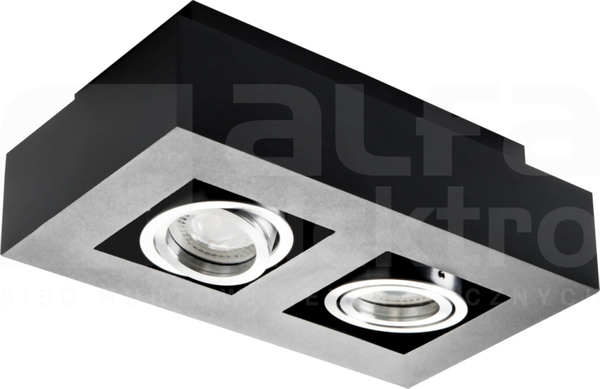 STOBI DLP250 2x50W IP20 czarny Oprawa sufitowa punktowa