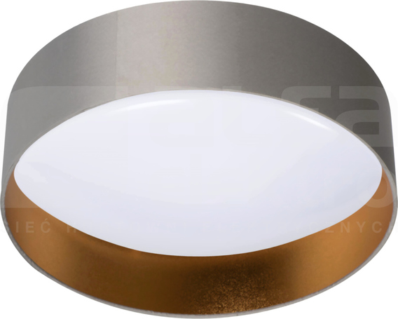 RIFA LED17,5W/830 1450lm szaro-złoty Plafon LED