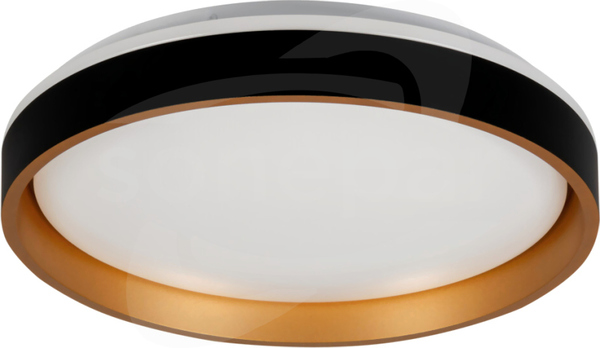 SOLN LED 17,5W/840 945lm IP20 czarny/złoty Plafoniera LED