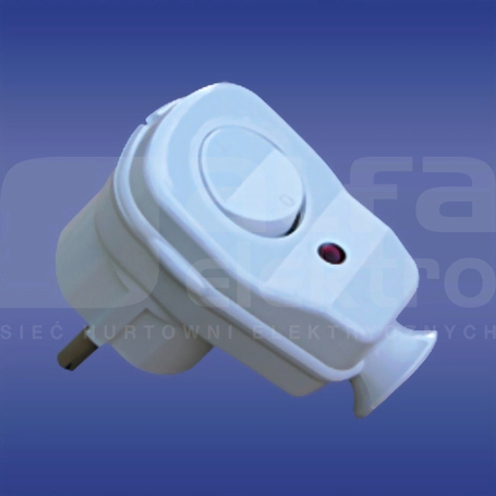 AWA-ŁK 2P+Z 16A 250V Wtyczka kątowa z wył+LED