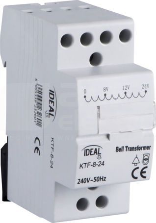 KTF-8-24 230/8-12-24V 8VA TH35 Transformator dzwonkowy