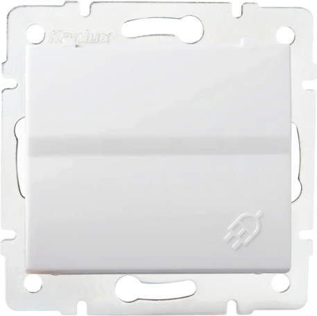LOGI 02-1230-102 biały Gniazdo z uziem.IP44 Schuko
