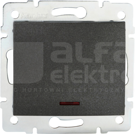 LOGI 02-1110-141 grafit Łącznik jednobiegunowy z LED