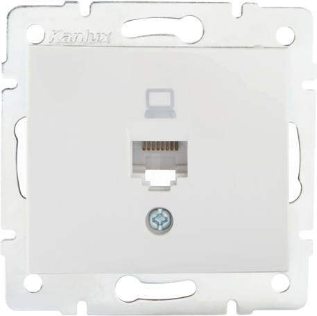 DOMO 01-1390-002 biały Gniazdo komp.1x RJ45 kat5e Jack
