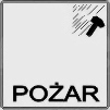 SZYBKA DO WP (POŻAR) PRZYCISK P.POŻ-AKCESORIA