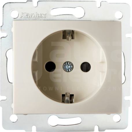 DOMO 01-1240-103 kremowy Gniazdo 1x Schuko ochr.styk.
