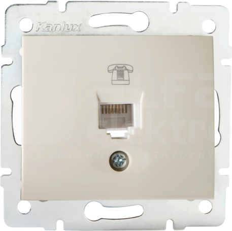 DOMO 01-1370-003 kremowy Gniazdo telefon.1x RJ11