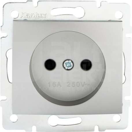 DOMO 01-1210-143 srebrny Gniazdo 1x