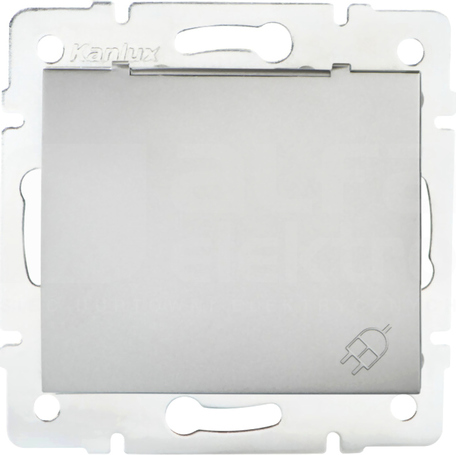 DOMO 01-1560-143 srebrny Gniazdo francuskie IP44