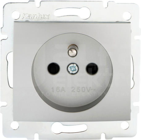 DOMO 01-1251-143 srebrny Gniazdo 1x francuskie