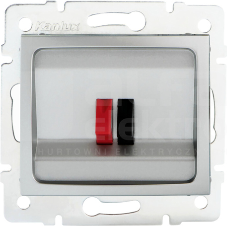 DOMO 01-1450-043 srebrny Gniazdo głośnikowe 1x