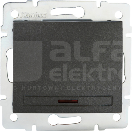 DOMO 01-1110-241 grafit Łącznik jednobiegunowy z LED