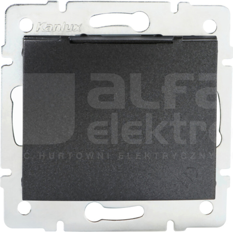 DOMO 01-1230-141 grafit Gniazdo z uziem.IP44 Schuko