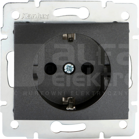 DOMO 01-1240-141 grafit Gniazdo 1x Schuko ochr.styk.