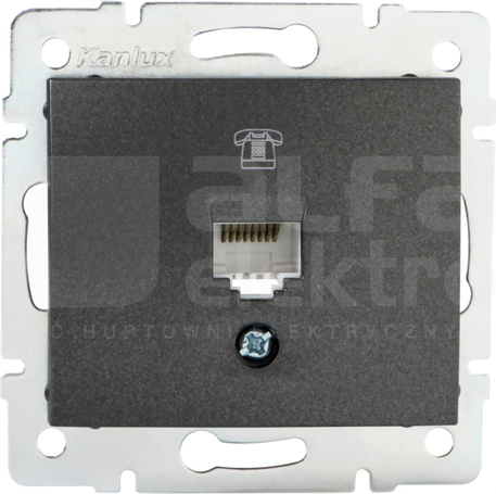 DOMO 01-1370-041 grafit Gniazdo telefon.1x RJ11