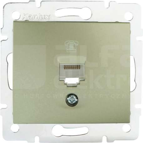 DOMO 01-1370-050 szampański Gniazdo telefon.1x RJ11