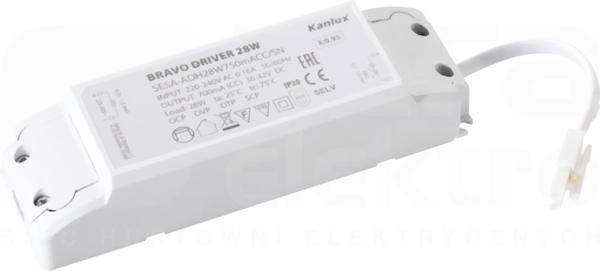 BRAVO DRIVER 28W Zasilacz